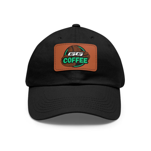 GAMING GROUNDS LOGO - Dad Hat with Leather Patch (Rectangle)