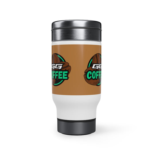 Gaming Grounds Coffee - Stainless Steel Travel Mug with Handle, 14oz
