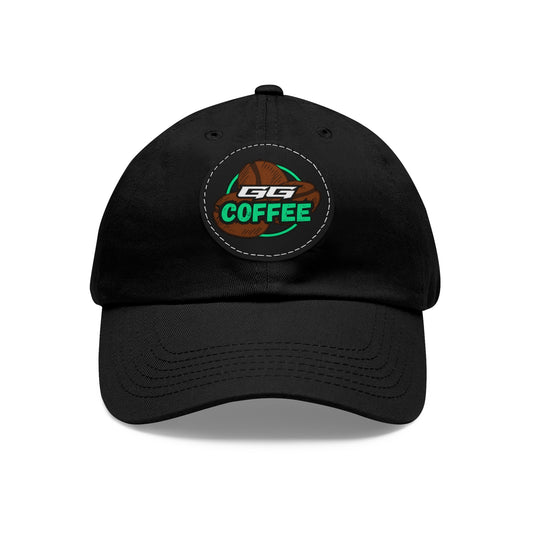 GAMING GROUNDS LOGO - Dad Hat with Leather Patch (Round)