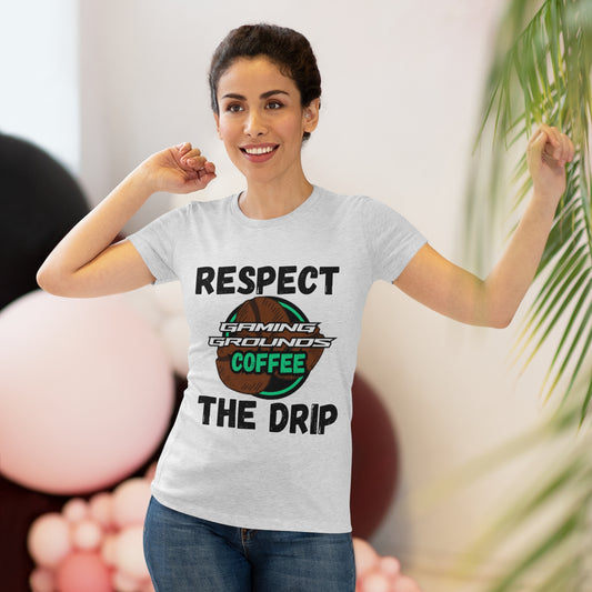 GAMING GROUNDS COFFEE: RESPECT THE DRIP - Women's Triblend Tee