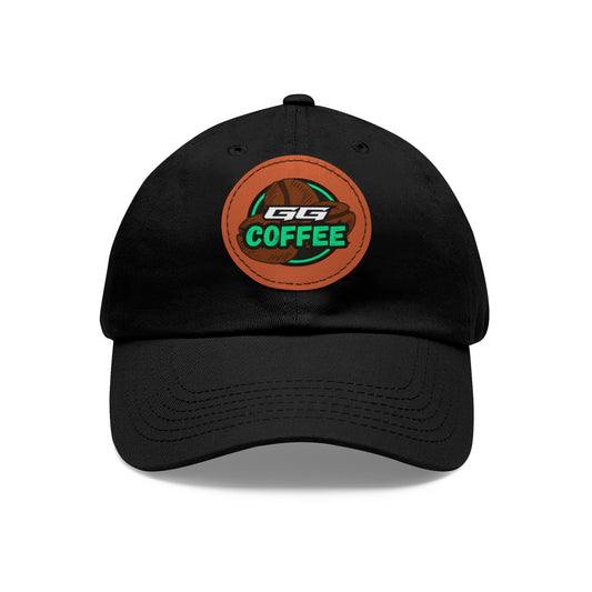 GAMING GROUNDS LOGO - Dad Hat with Leather Patch (Round)